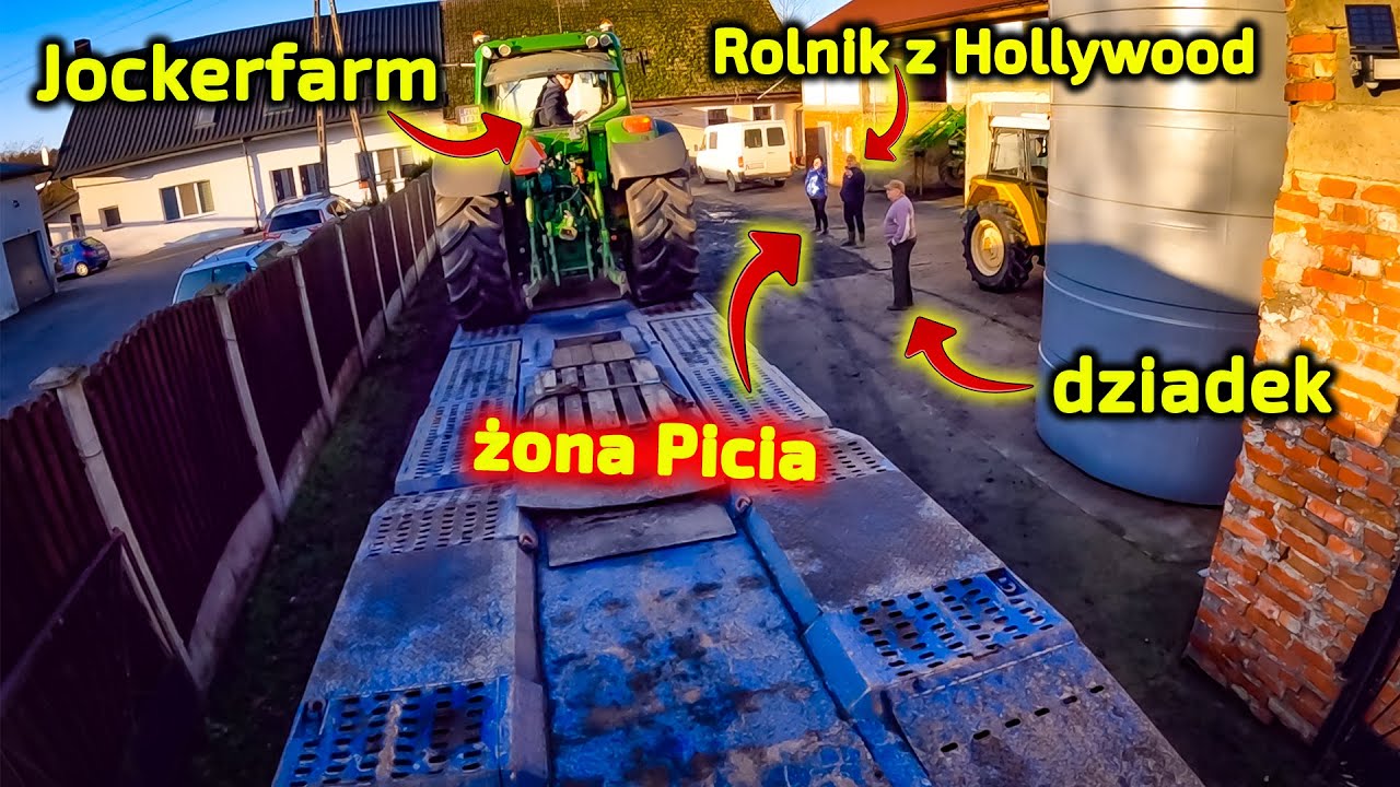 Piciu z żoną jechał do Jockerfarm-a i Rolnika z Hollywood 👉 Ciągnik John Deere 6830 [Korbanek]
