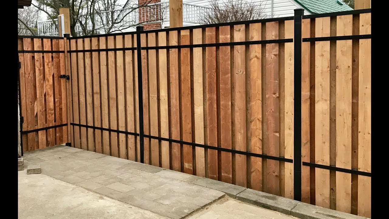SLIPFENCE Vertical Wood and Aluminum Installation video