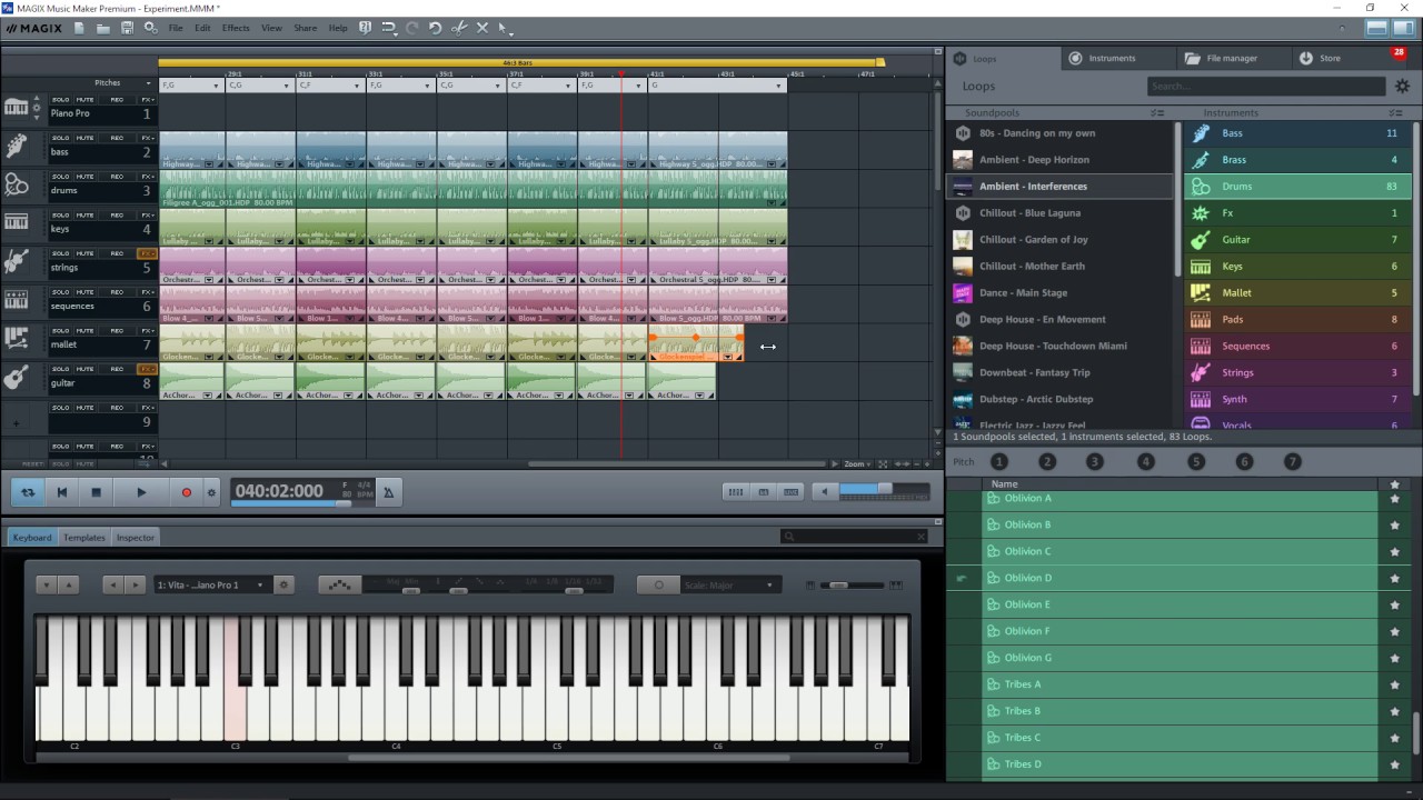 Magix Music Maker — Учебное пособие для абсолютных новичков — Часть 2