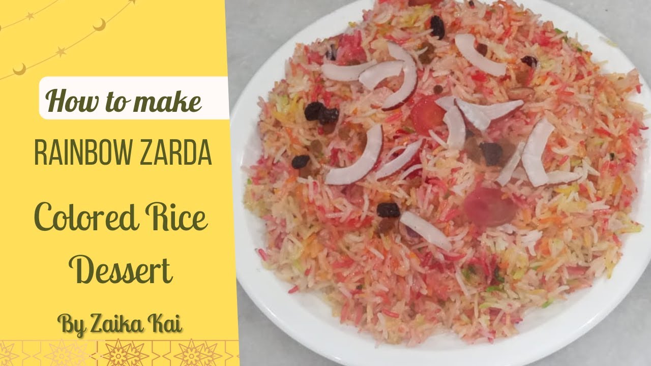 Degi Mutanjan Recipe | Zarda Recipe | Wedding Zarda | Rainbow Zarda | By Zaika Kai