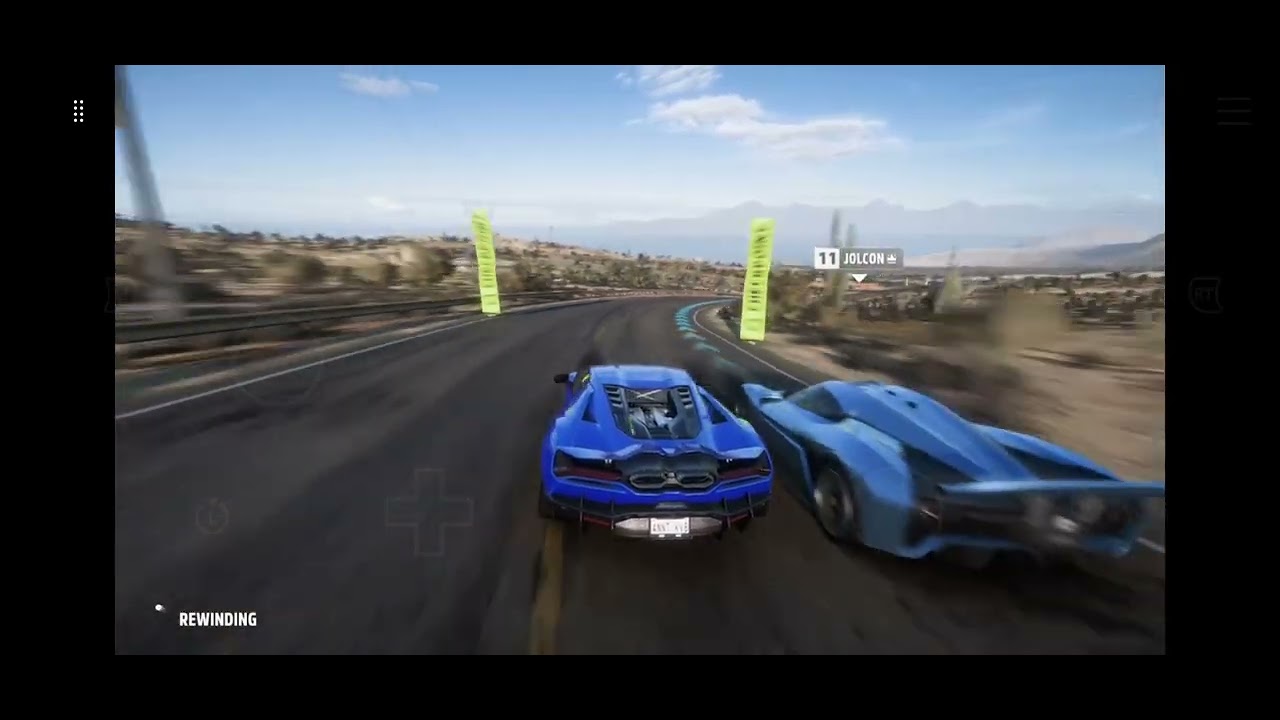 Goliath race with Lamborghini revuelto in forza horizon 5.