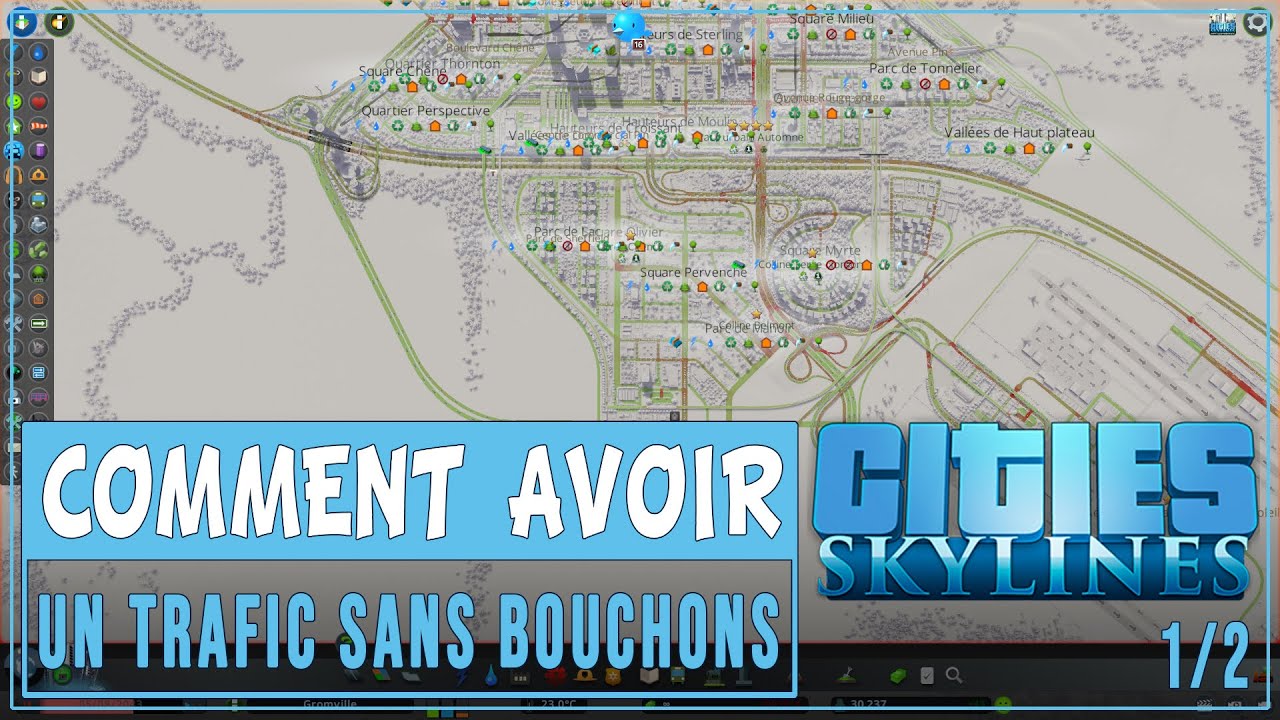 CITIES SKYLINES : 5 Points à connaître pour une circulation la plus fluide possible [SANS MODES]