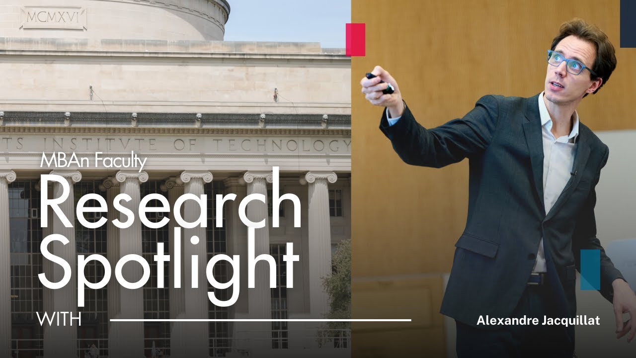 Data-Driven Decision-Making W/ Alexandre Jacquillat | MIT Sloan MBAn