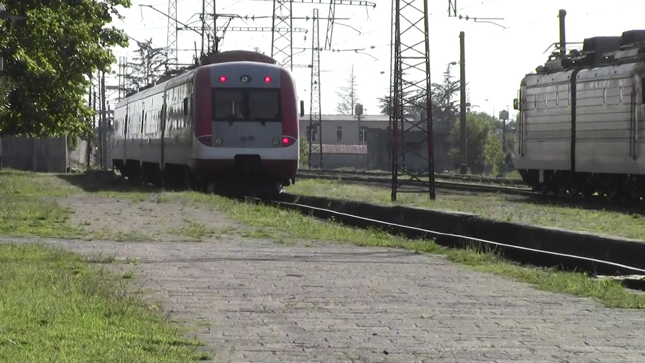 Gerogian railways Expresstrain  at zugdidi