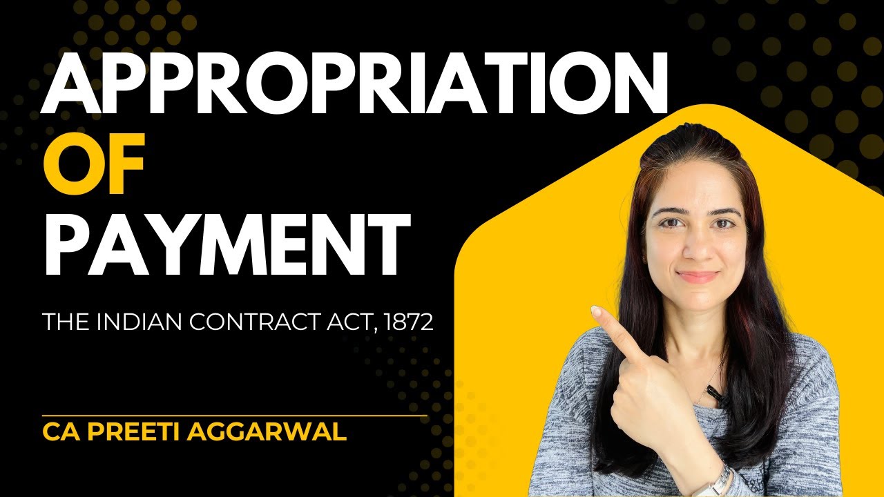 Appropriation of Payment | S 59,60,61 of Contract Act