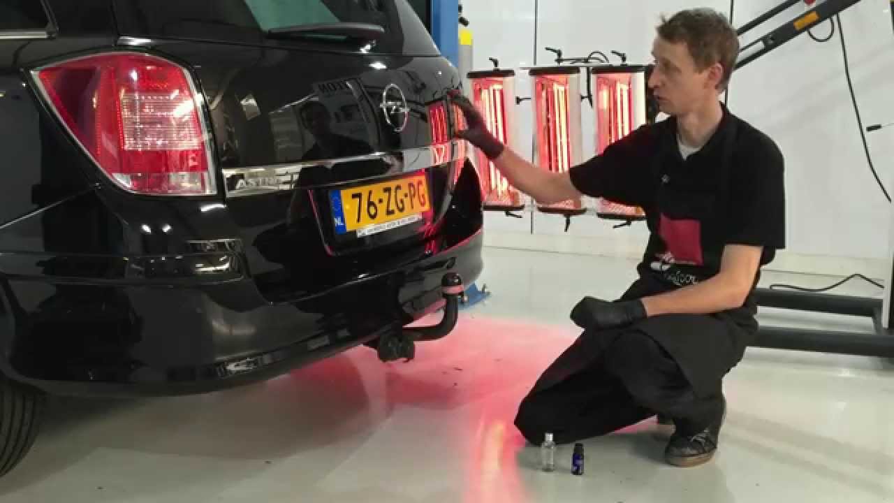detailing werkzaamheden na spotrepair achterbumper