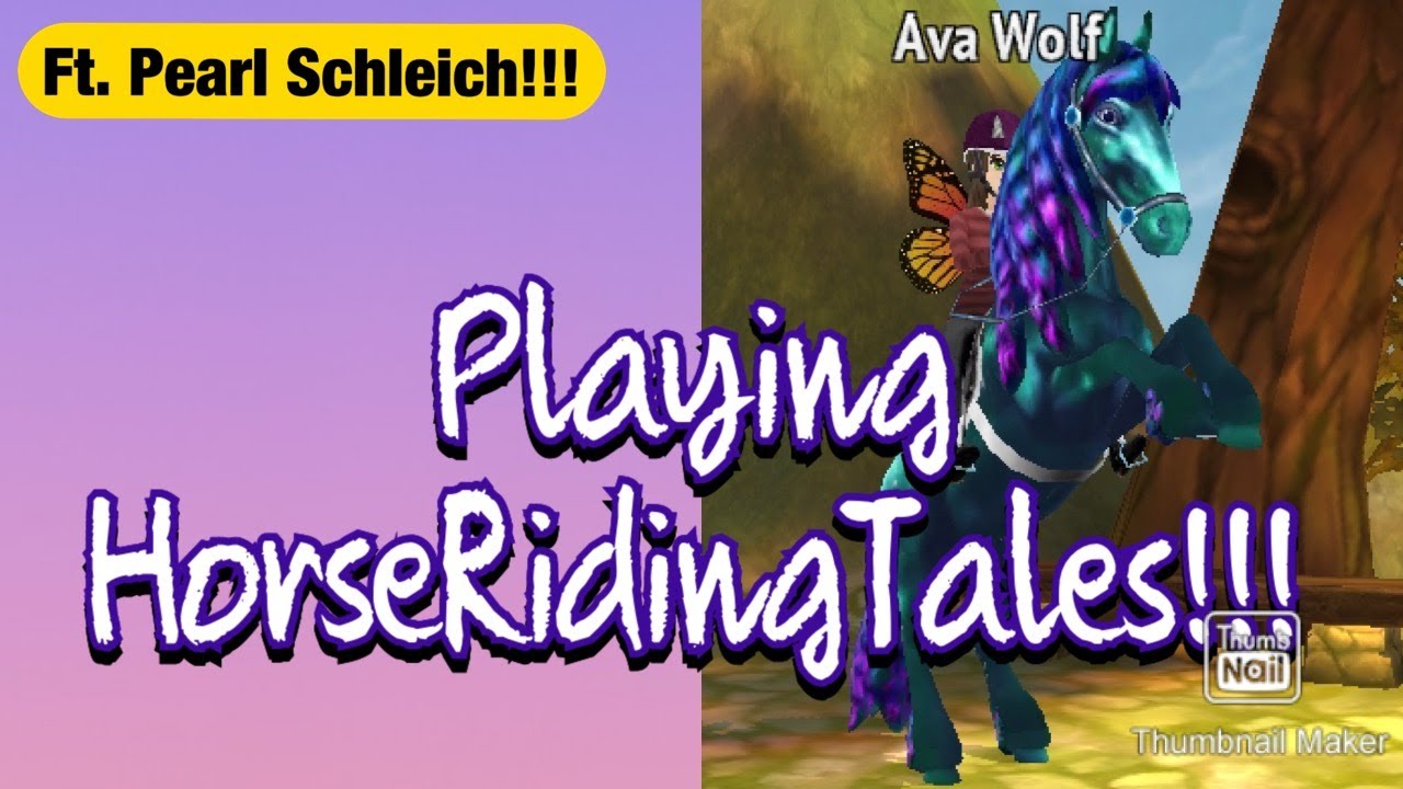 Playing HorseRidingTales!!! | Ft. Percheron Studios (Formerly Pearl Schleich)!!!🤩