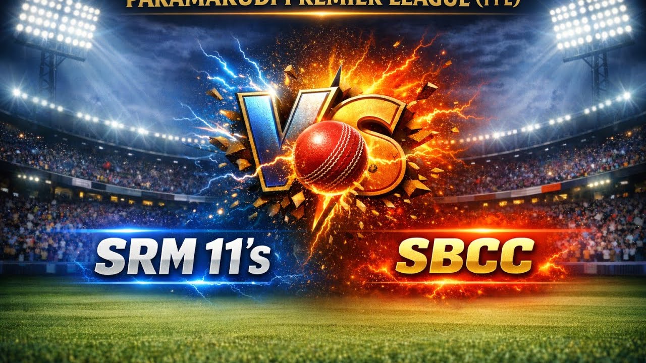 SRM VS SBCC || PARAMAKUDI PREMIER LEAGUE 🎯🏆🏏🔥 #cricket