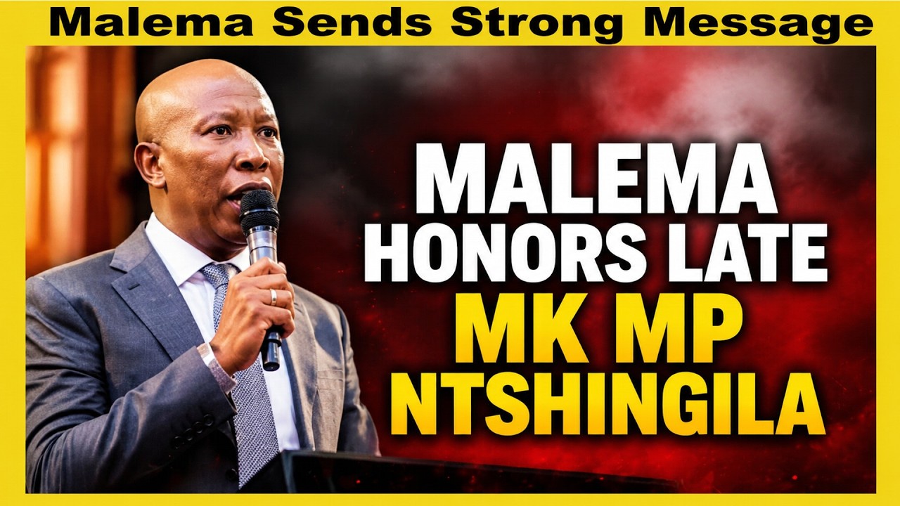 EFF Leader Julius Malema Delivers Speech at Funeral of Late MK Party MP Mzikayise Ntshingila