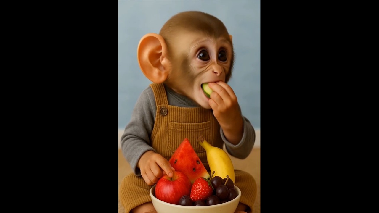 monkey eating fruits