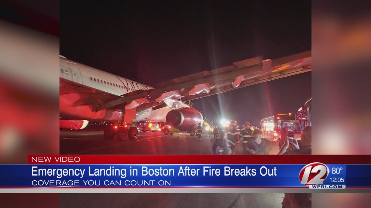 Fire on Plane Forces Emergency Landing in Boston