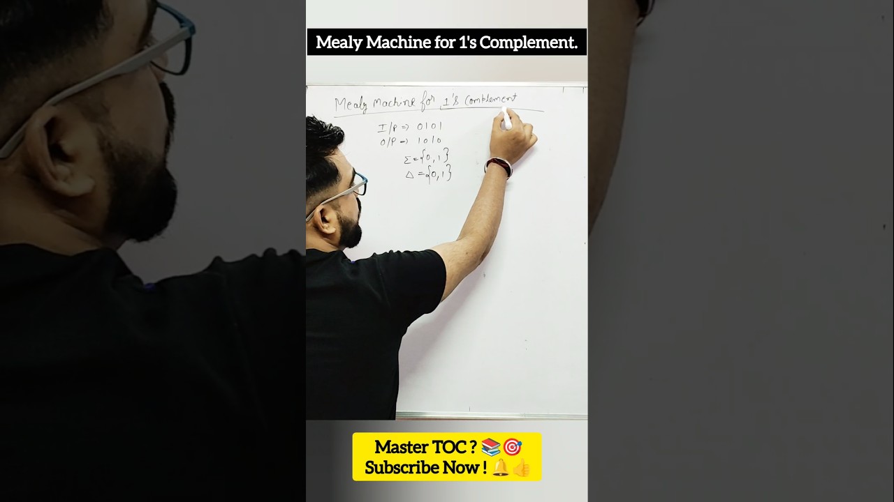 1&rsquo;s Complement in Mealy Machine &ndash; So Easy You&rsquo;ll Never Forget! 🤯👍🎯