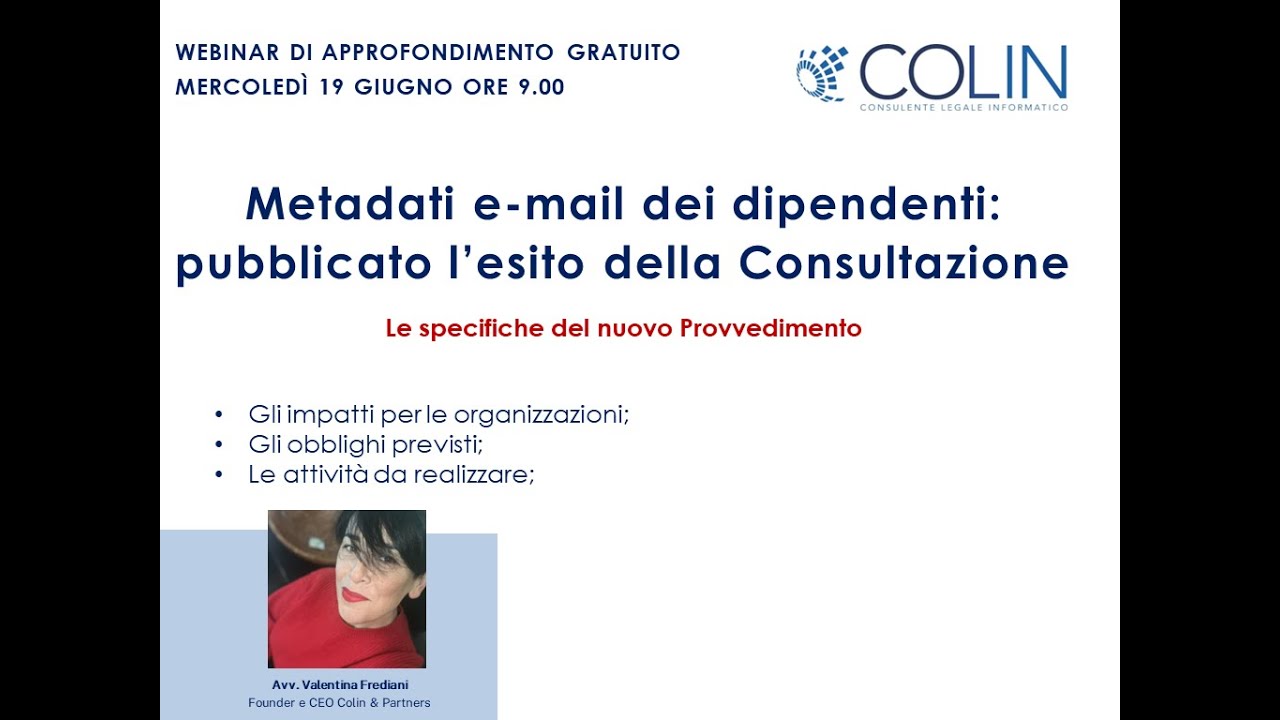 Metadati e mail dei dipendenti: pubblicato l’esito della Consultazione