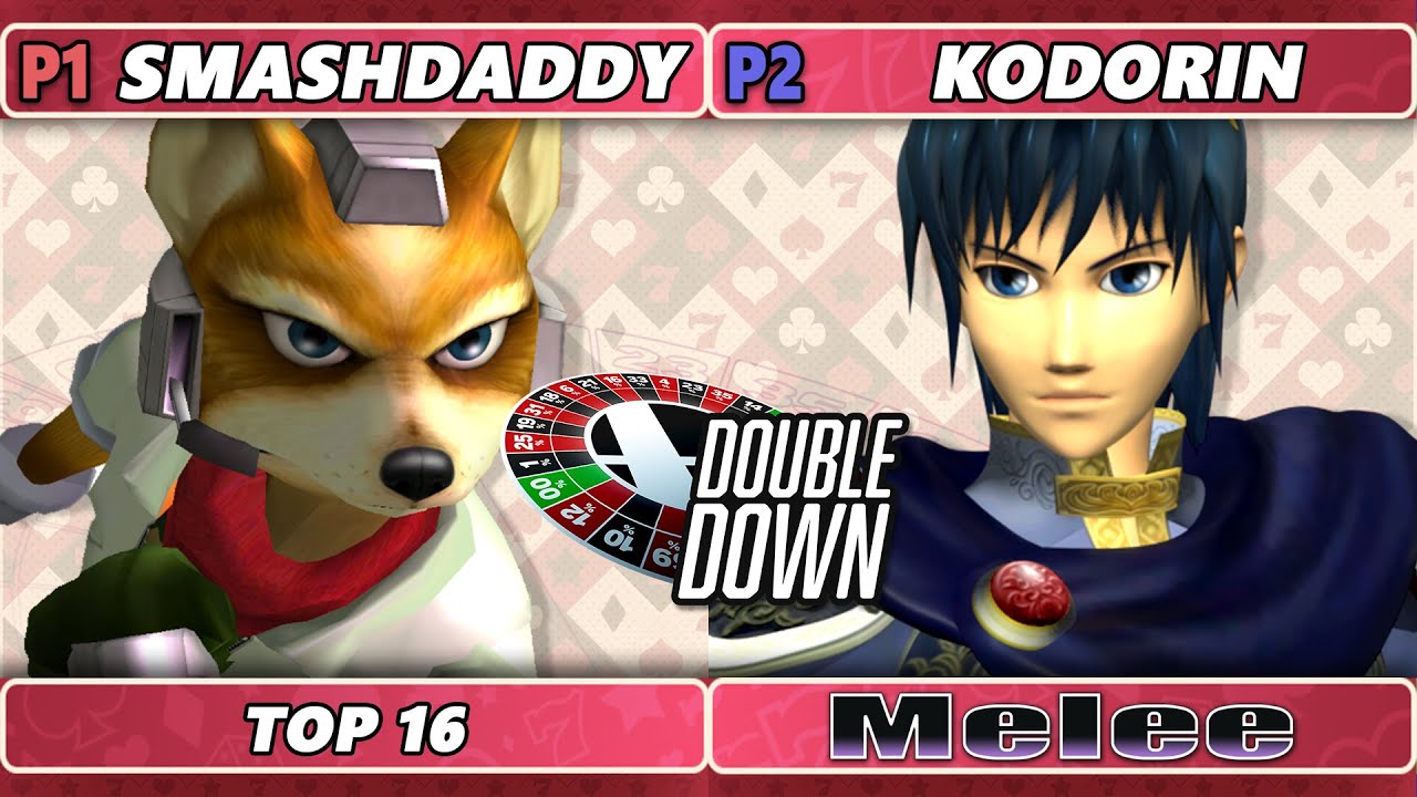 Double Down 2022 Top 16 - Smashdaddy (Fox) Vs. KoDoRiN (Marth) Smash Melee - SSBM