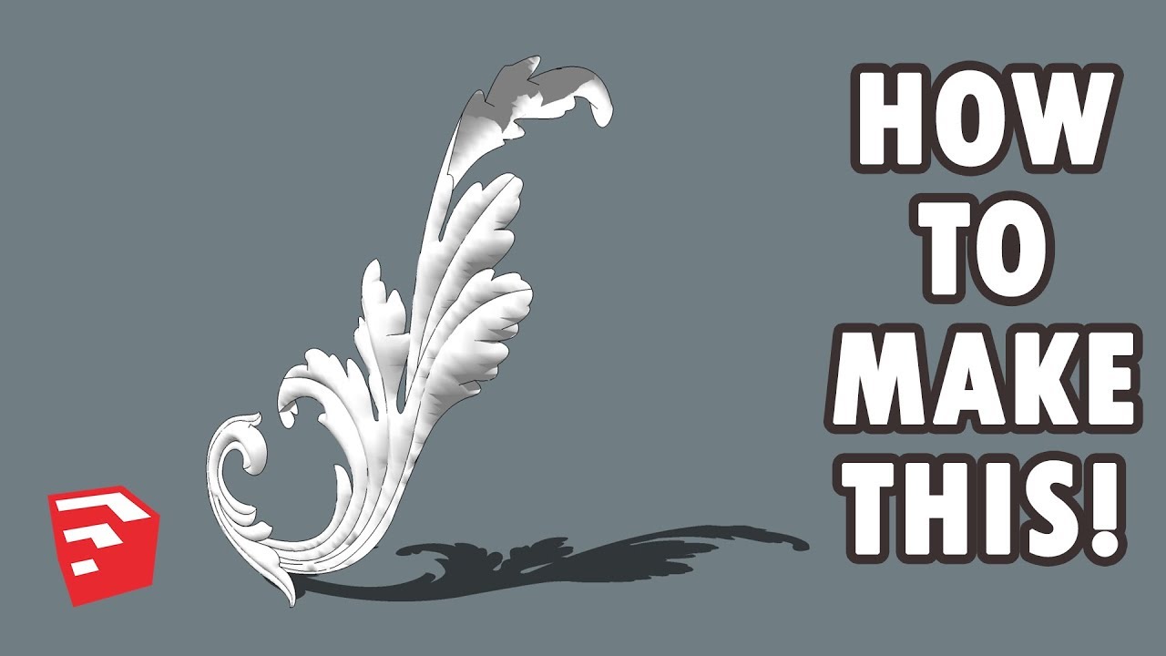 Modeling Decorative Element using SketchUp