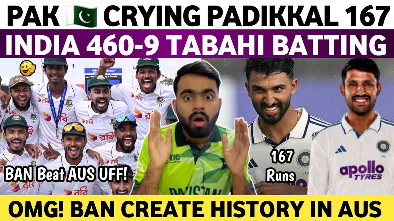 Pak Media Crying Devdutt Padikkal 167 Vs SL 2026 | Ban Beat Aus 1st Test 2026 | Ind Vs Sl 1st Test |