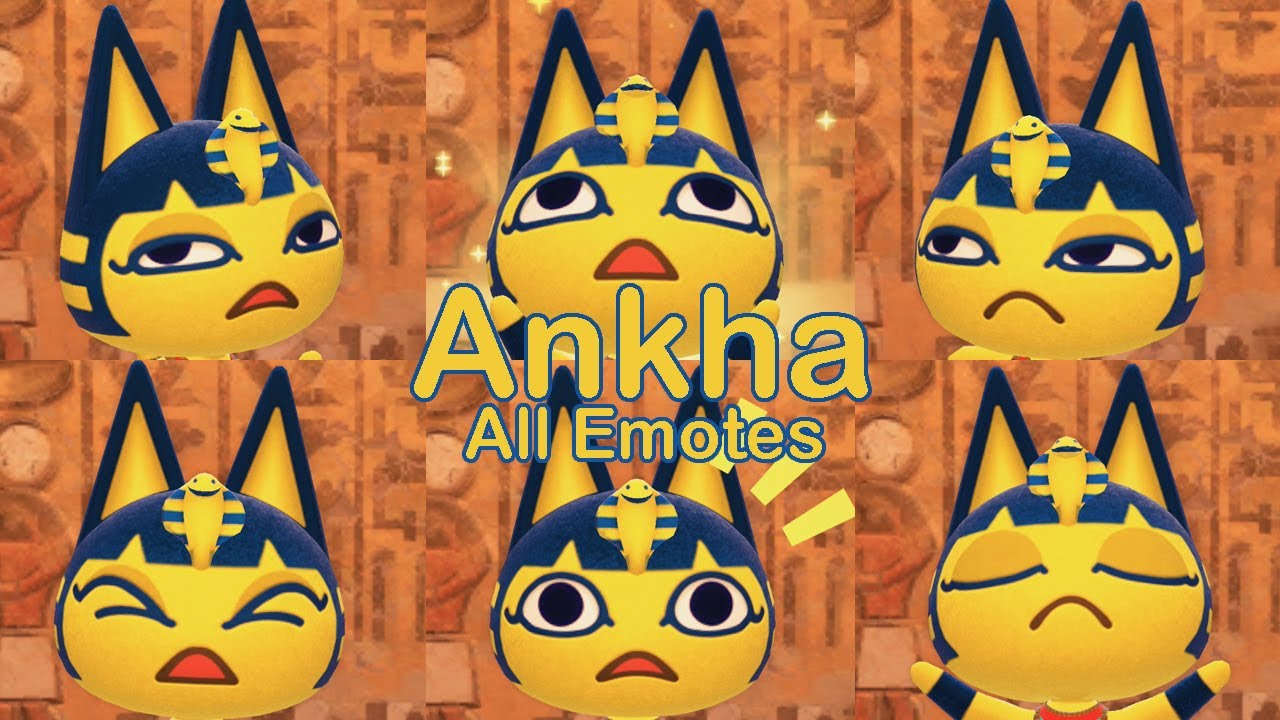 【Animal Crossing New Horizons】Ankha All Emote Reactions