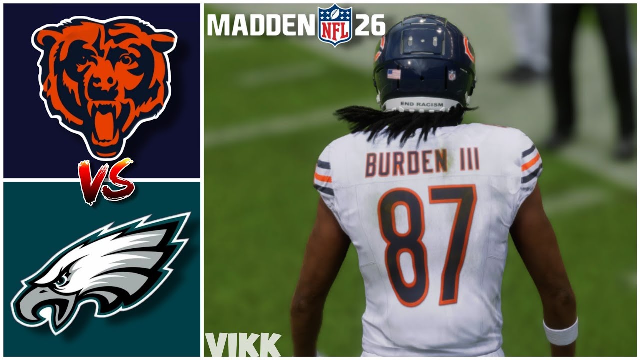 Bears vs Eagles Week 13 Simulation (Madden 26 Rosters)