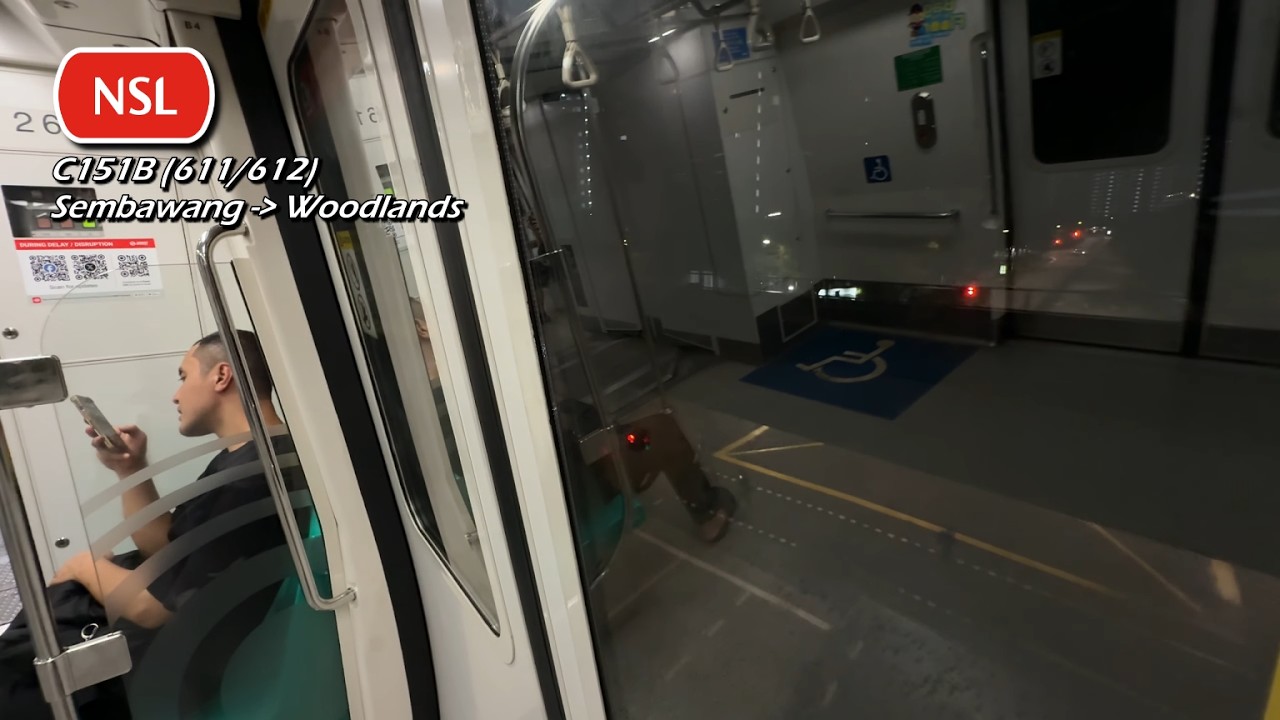 (Slight C151A vibration feel) SMRT - KSF C151B (611/612) (Sembawang » Woodlands)