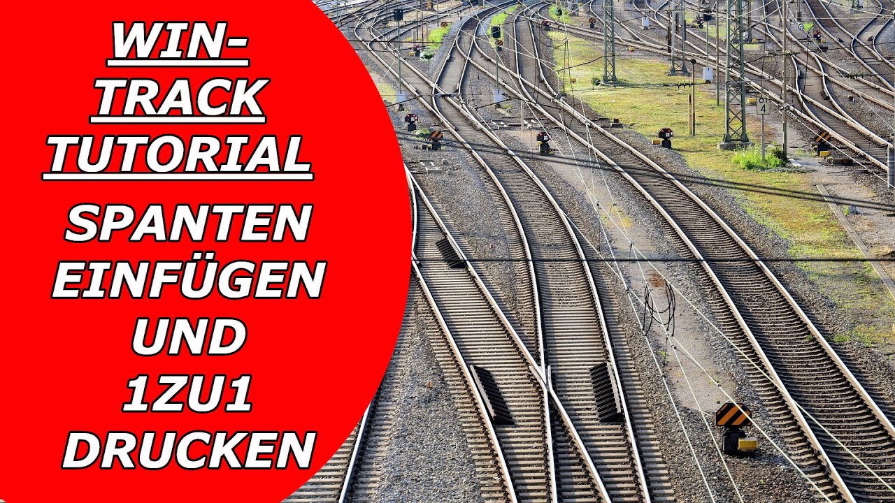 10.WinTrack Gleisplan Software Modelleisenbahn Spanten/Hintergrundkulisse einfügen & 1 zu 1 drucken