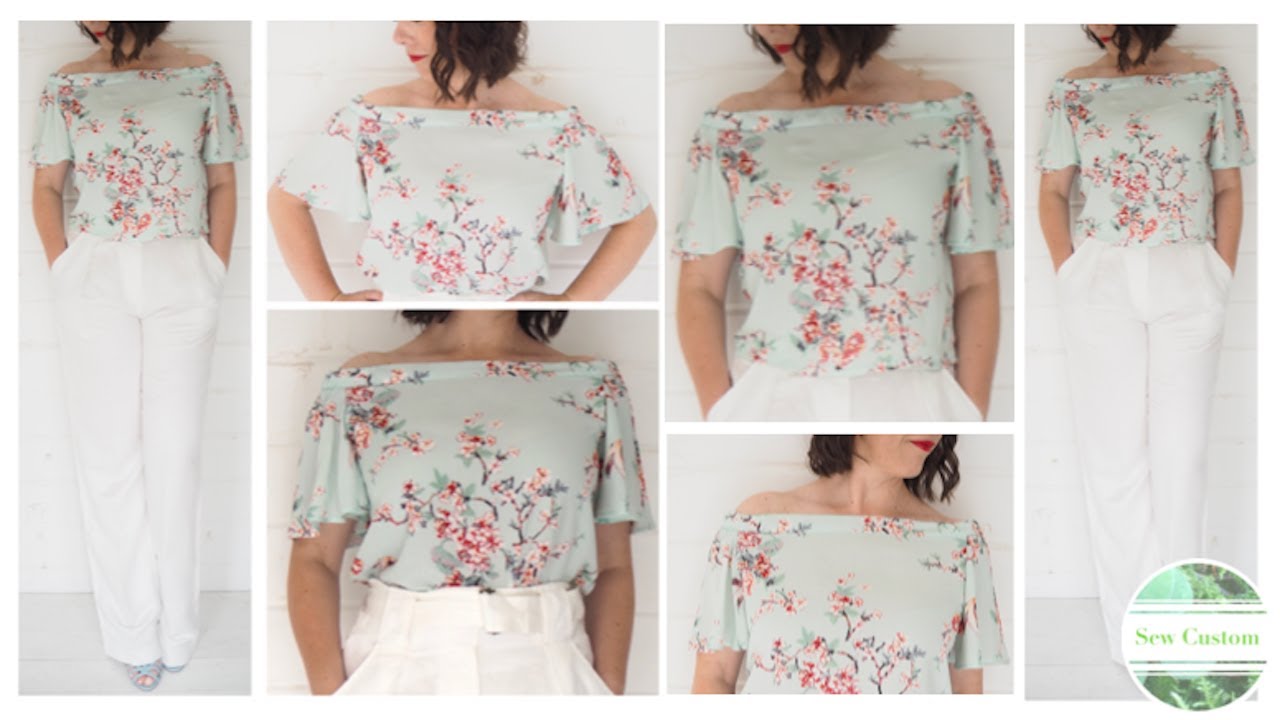 The Making of my Basic Off the Shoulder Summer Top with French Seams