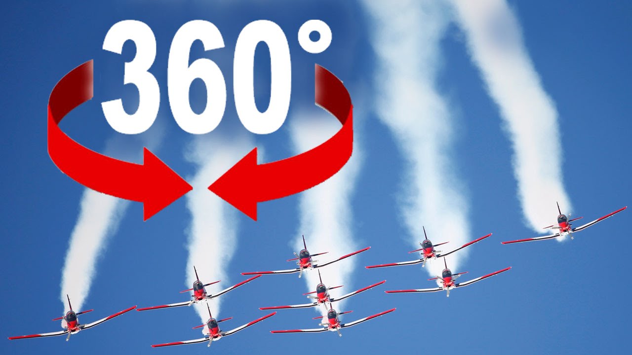 360° air show | PC-7 TEAM @ FIS Ski World Cup 2016 | St. Moritz | Swiss Air Force