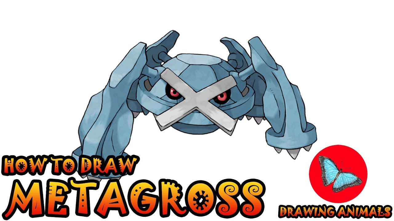 How To Draw Metagross Pokemon | Coloring and Drawing For Kids