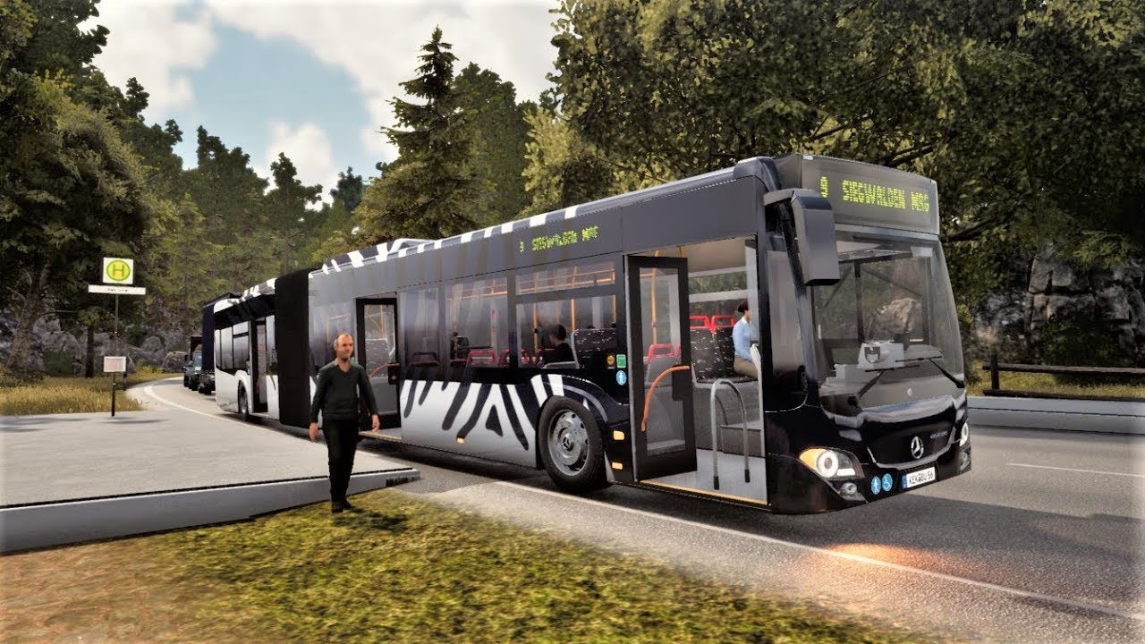 Szalona jazda przegubowym Mercedesem - Bus Simulator 18 #4
