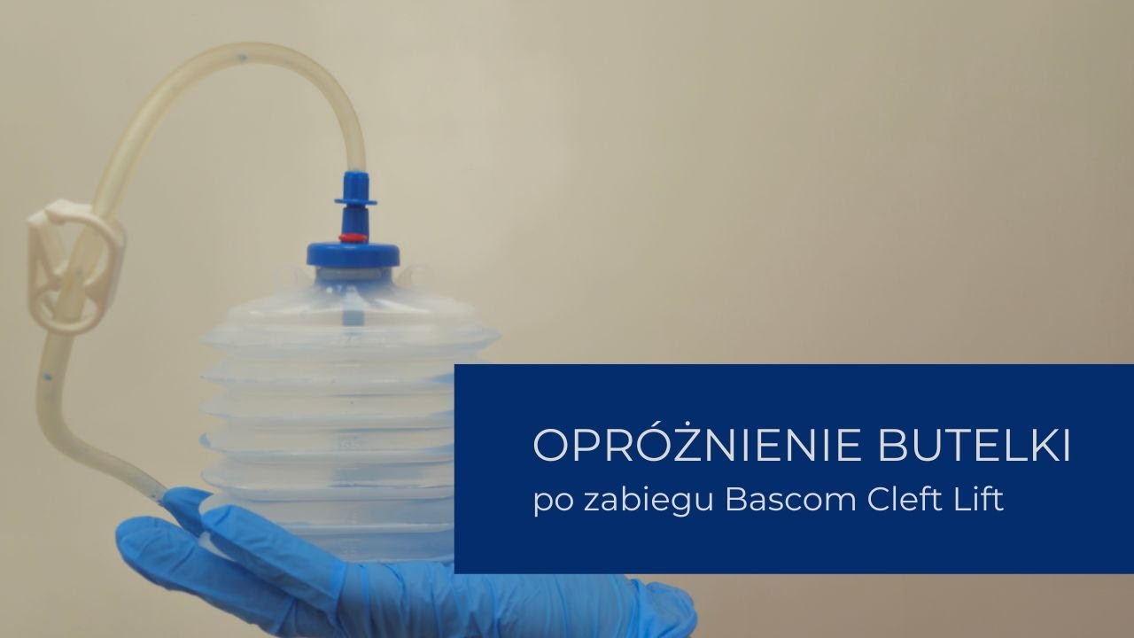 Jak opróżnić butelkę Redona (po zabiegu Bascom Cleft Lift)