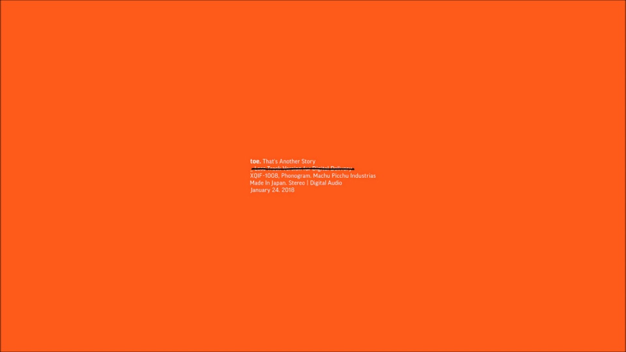 toe — Talk Show (feat. 土岐麻子)