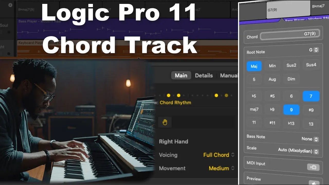 🎶 Освойте аккордовую композицию Logic Pro 11! 🎶