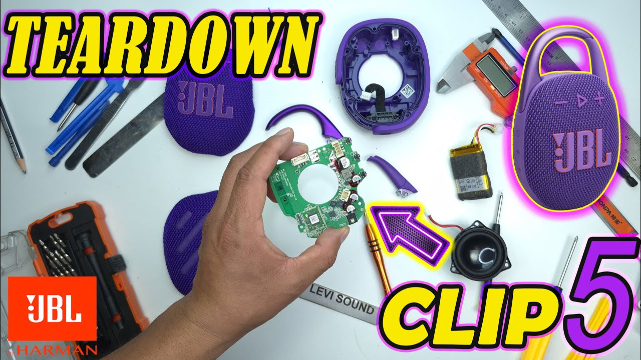 JBL CLIP 5 COMO ES POR DENTRO / TEARDOWN