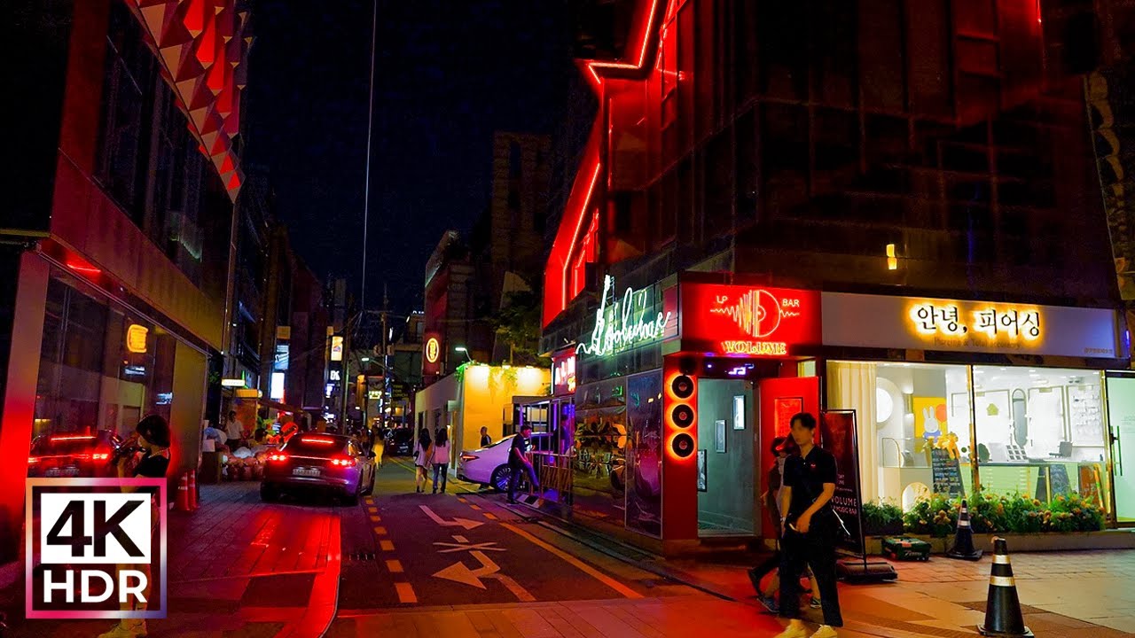 Hot day, Apgujeong Rodeo Street night walking and enjoying | Travel Korea 4K HDR
