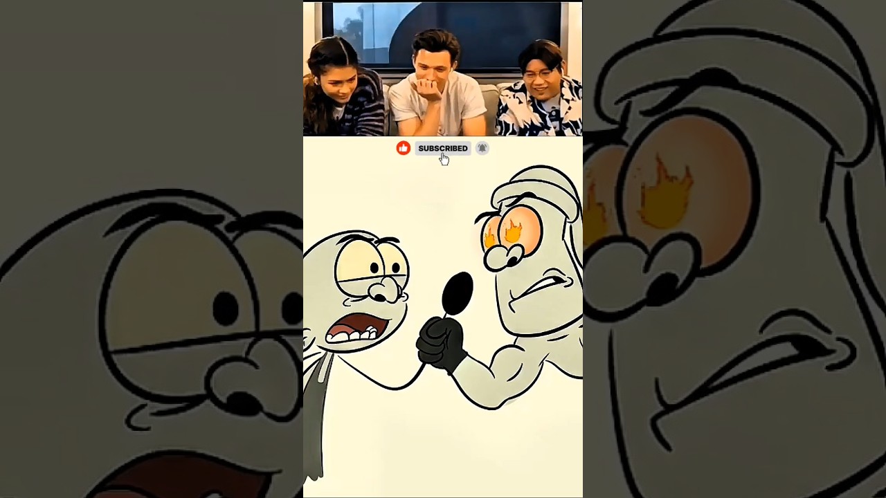 😀Tom Holland and Zendaya reacting on viral funny video😀part60