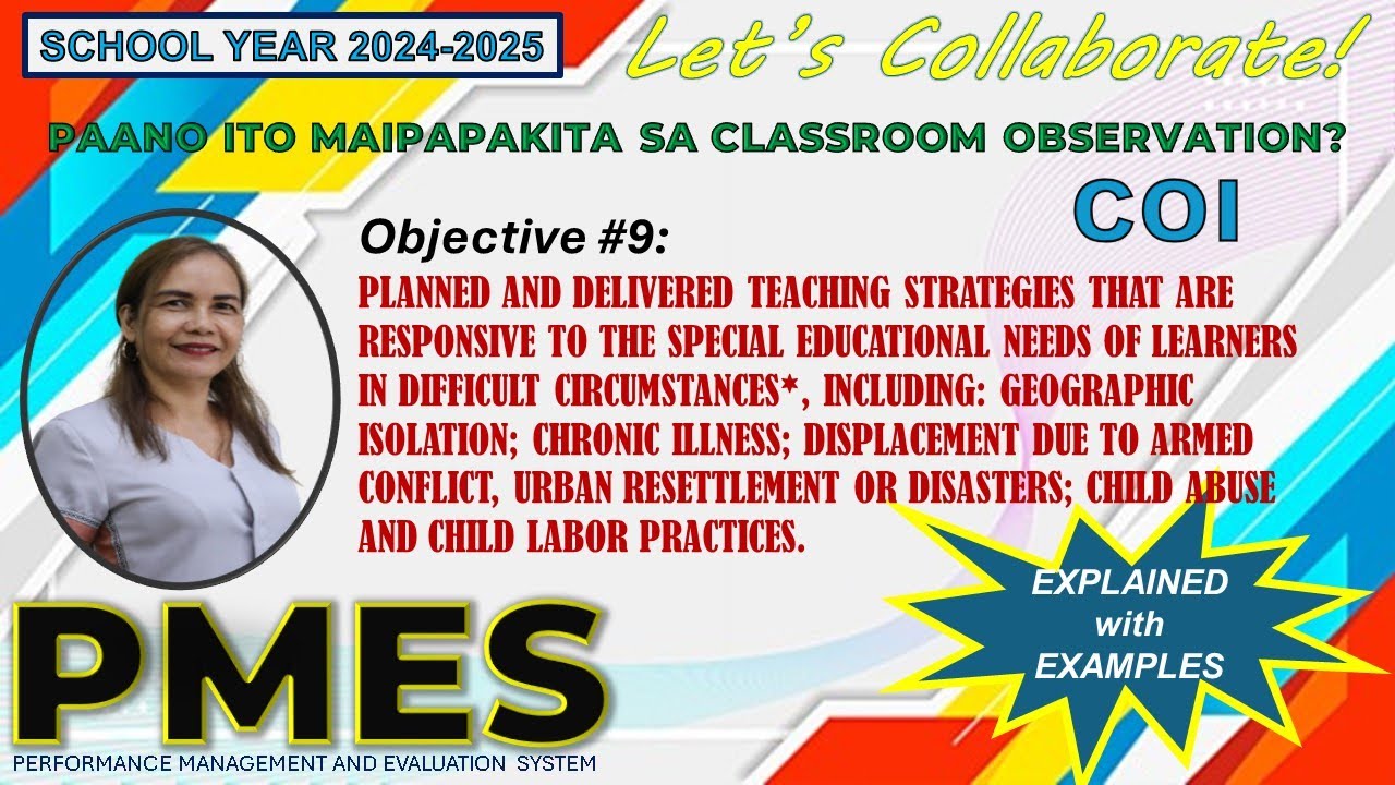PLANNED AND DELIVERED TEACHING STRATEGIES THAT ARE RESPONSIVE TO THE SPECIAL EDUCATIONAL NEEDS