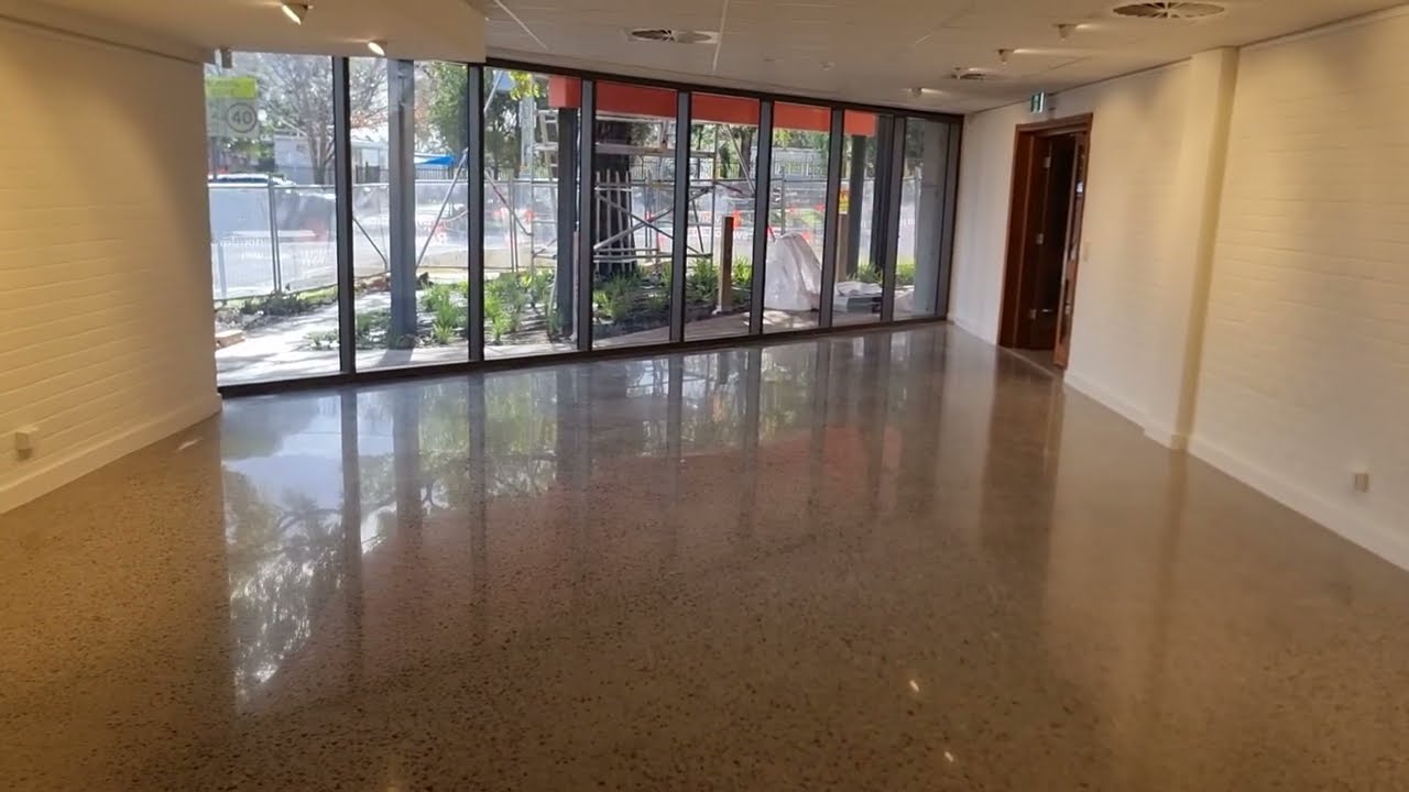 SCP- Polished Concrete Floors. Civic Centre, Camden NSW. Concrete Polishing Sydney.