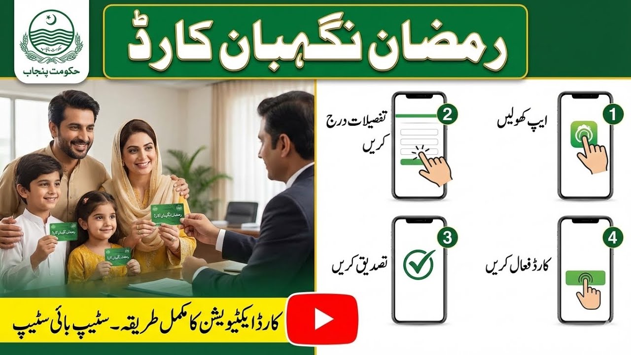 How to Activate Ramzan Nigehban Card 2026 | Full Registration & Activation Process