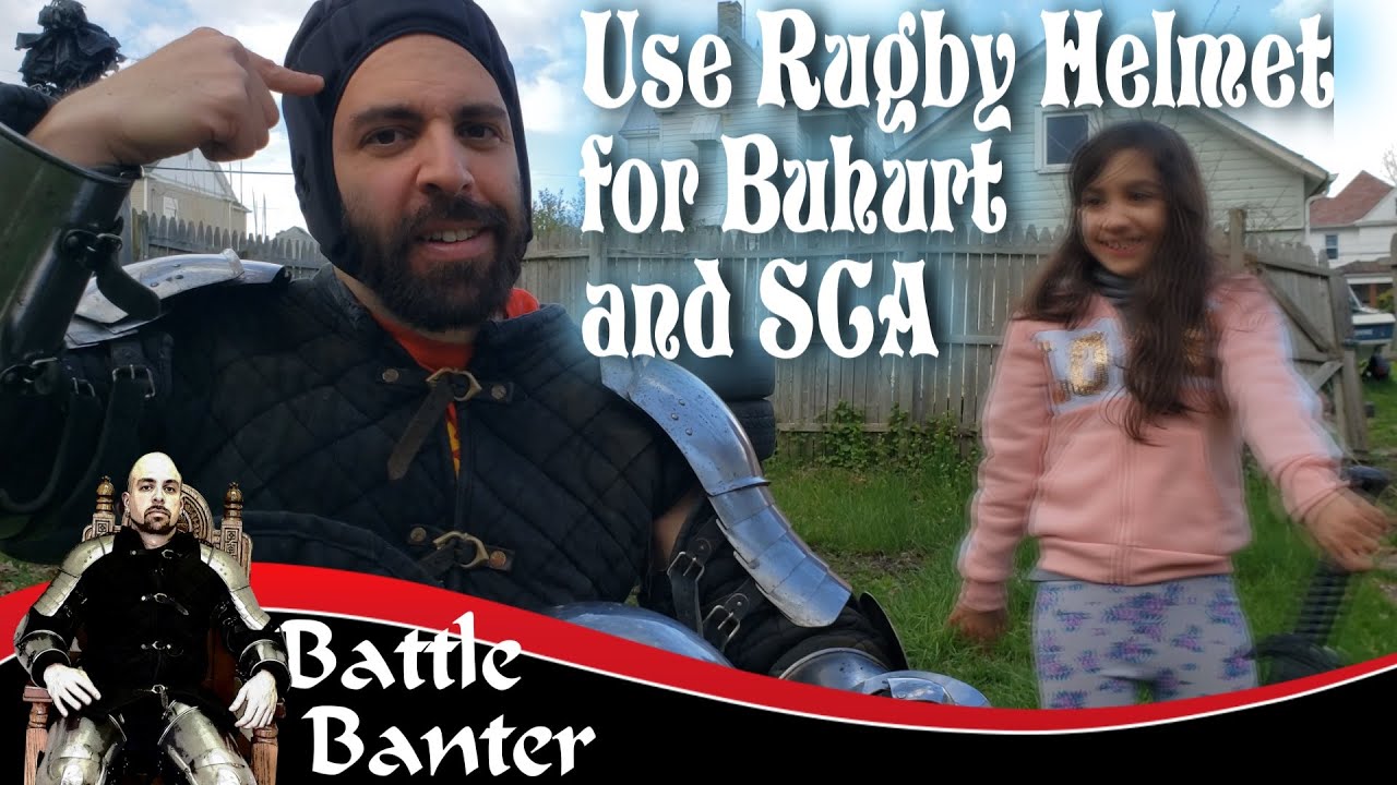 Rugby Helmet for Buhurt and SCA