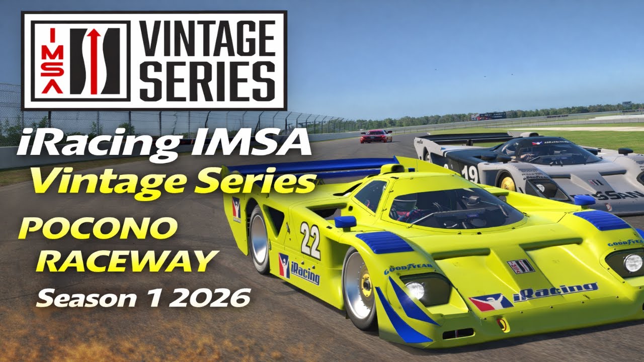 iRacing IMSA Vintage at Pocono Raceway | Season 1 2026