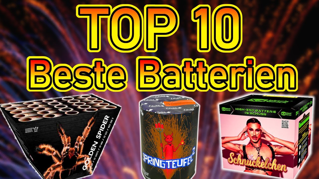 TOP 10 BESTE FEUERWERK BATTERIEN für SILVESTER 💥