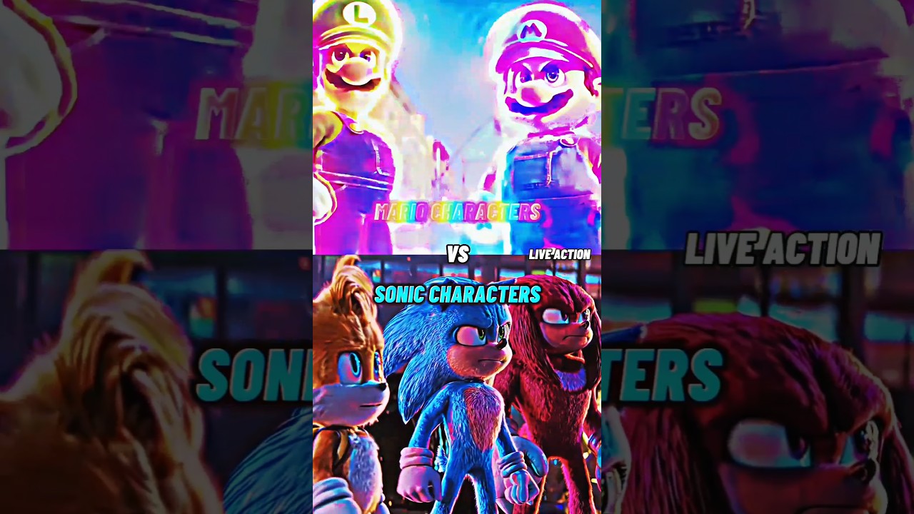 MARIO CHARACTERS VS SONIC CHARACTERS (10K SPECIAL) #sonic #mario #shorts #loxi_cr7