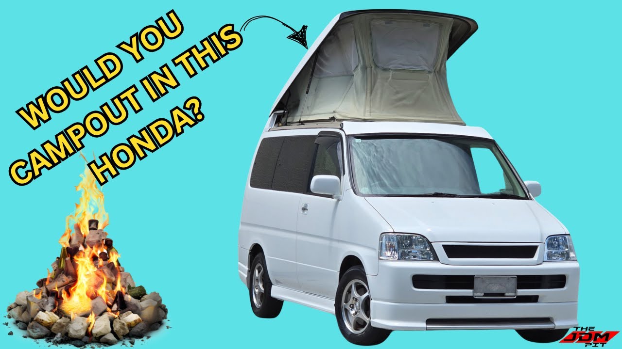 We would absolutely  campout in this 2000 Honda StepWgn!