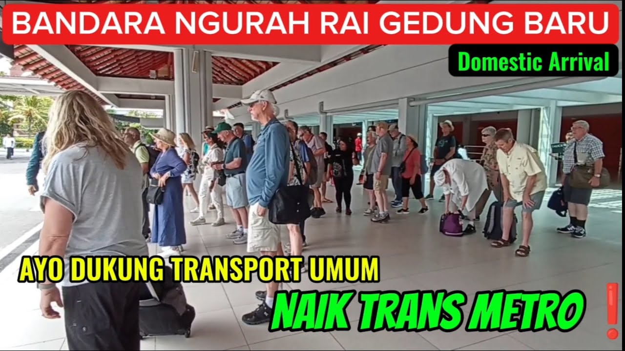 Terminal Kedatangan Bandara Bali Gedung Baru | Naik Trans Metro Dewata Hemat Nyaman❗