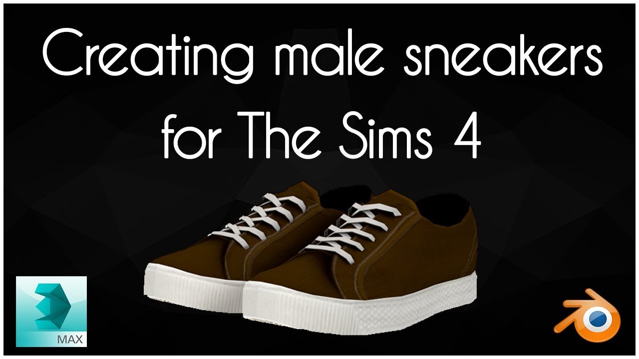 Creating male sneakers for The Sims 4