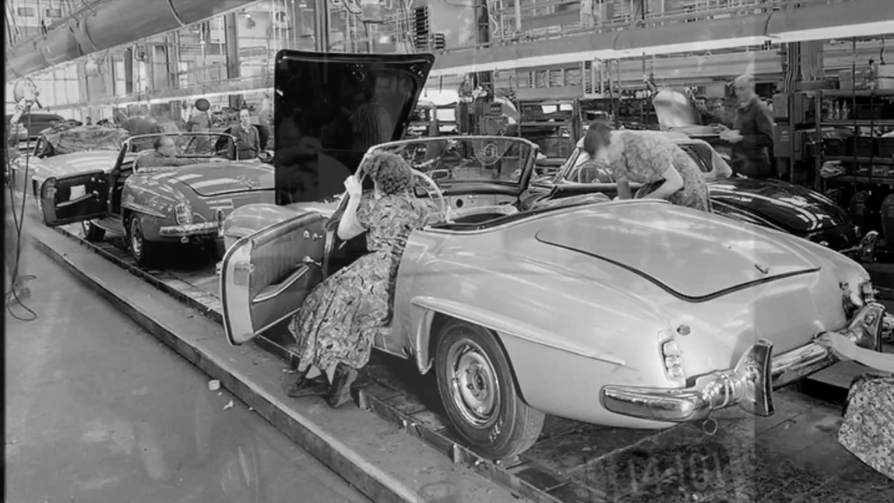 Mercedes Benz 190 SL powered by swisscleancar