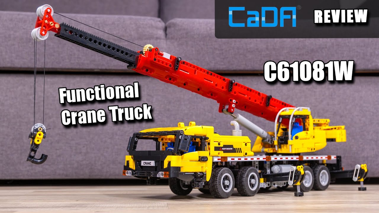 Обзор CaDA C61081W | Функциональный автокран Technic | Демонстрация CaDA Master Showcase | Мобиль...
