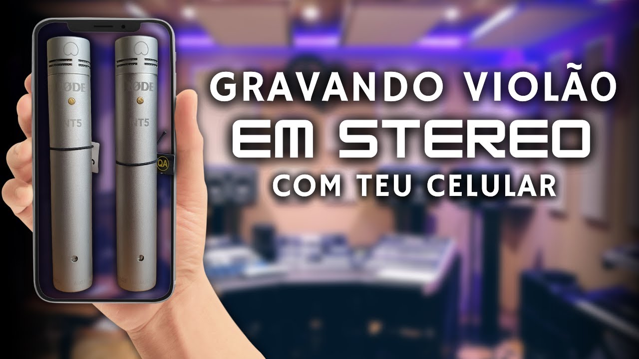 COMO GRAVAR VIOLÃO EM STEREO COM MIC E SMARTPHONE | ESSE VÍDEO VAI TE SURPREENDER