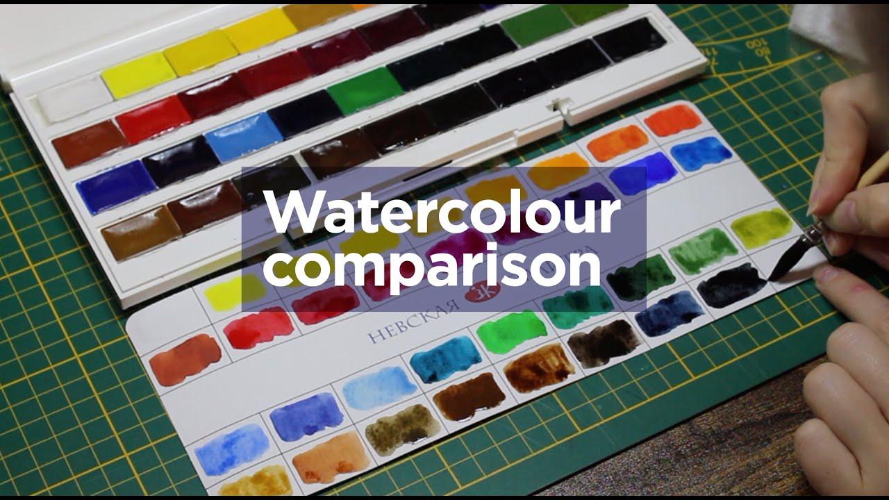St Petersburg White Nights Watercolour 36 Full Pan Palette Unbox | Cotman Comparison Swatches Review