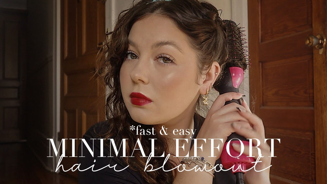 EASY HAIR BLOWOUT TUTORIAL (IN UNDER 15 MINS) | REVLON HAIR DRYER BRUSH DUPE FOR UNDER $35 💇🏻‍♀️