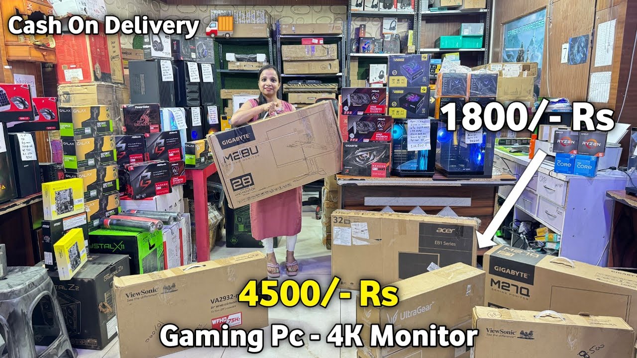 Gaming Pc | Start 4500/- Rs 🔥| Monitor | Computer Market In Delhi | Cash On Delivery 🚚